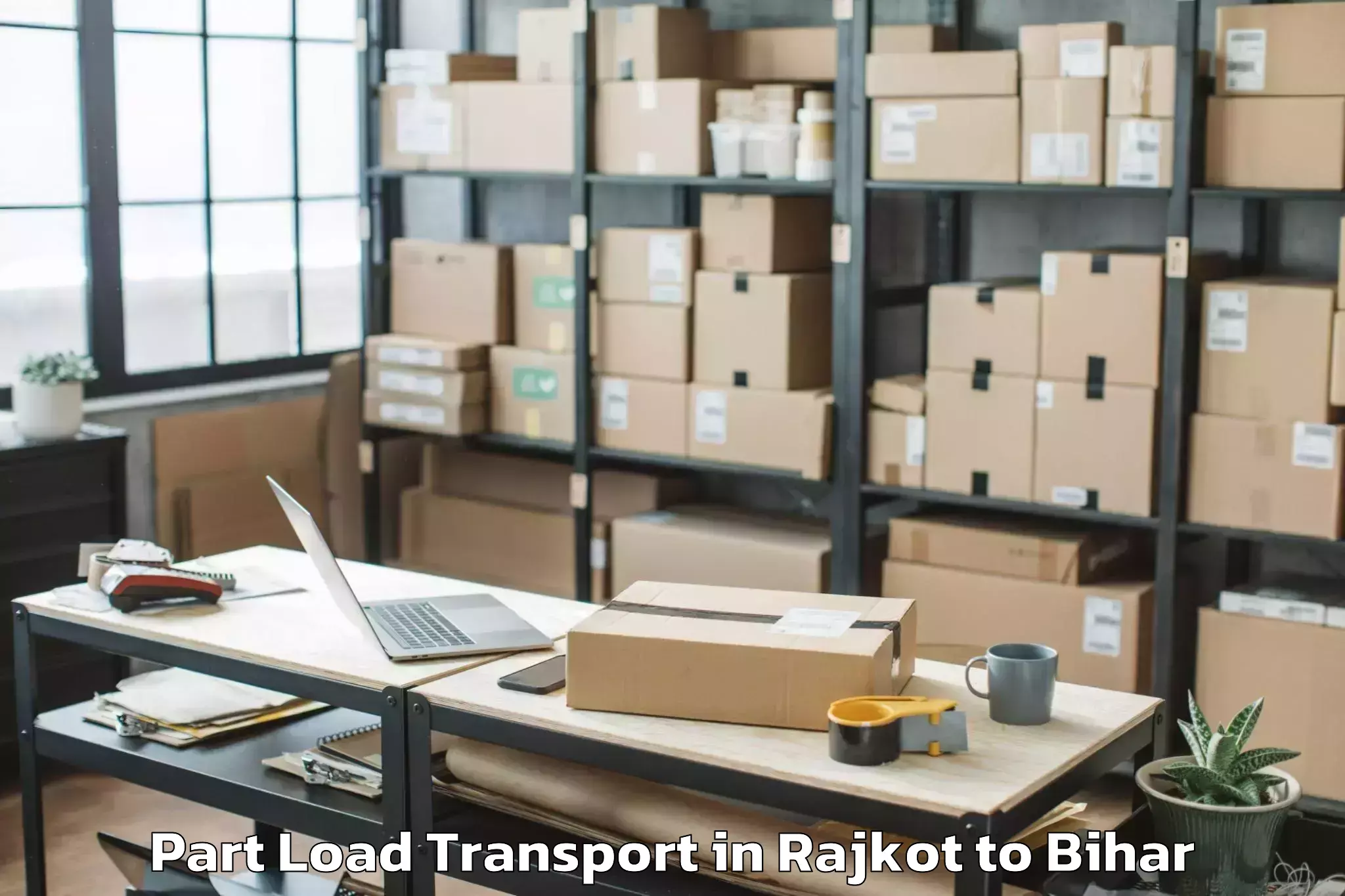 Quality Rajkot to Salkhua Part Load Transport